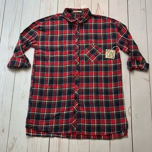 NWT - Active USA - Plaid Tunic Shirt - Size Large